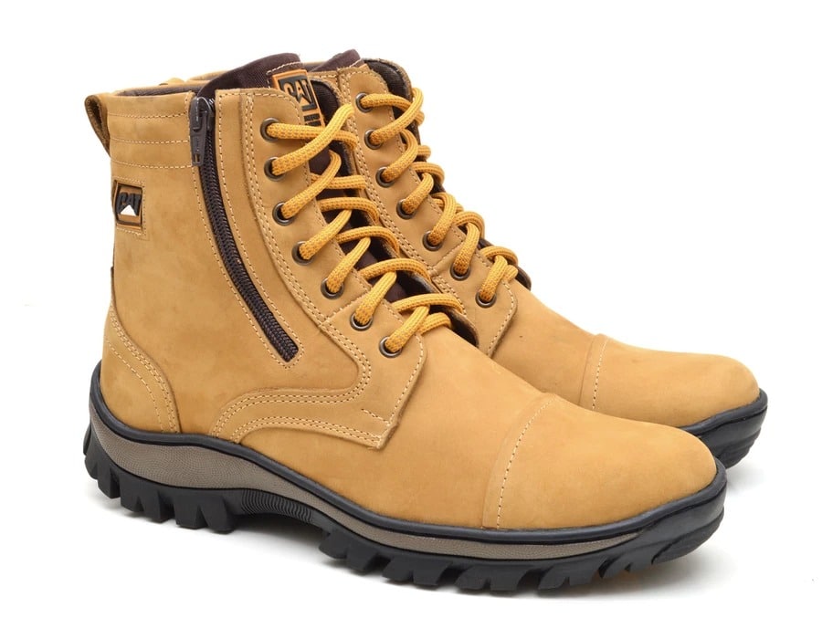 Bota Masculina Caterpillar Em Couro