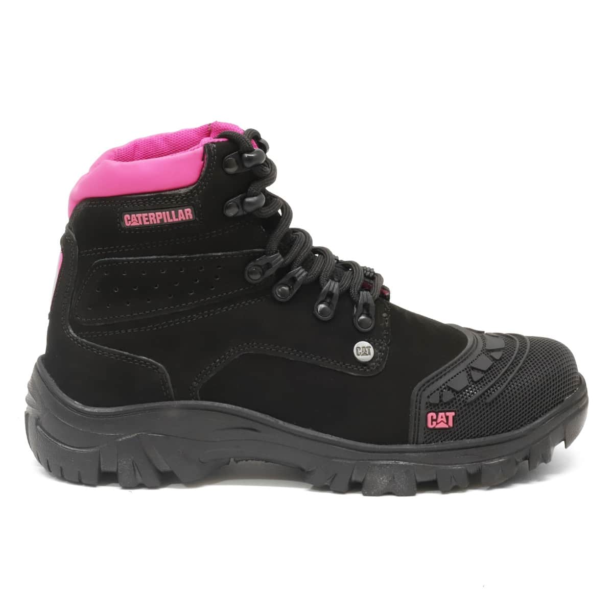 Bota Caterpillar feminina preto detalhe pink lançamento 2023 - envio  imediato super promoção GARANTA JA - Escorrega o Preço