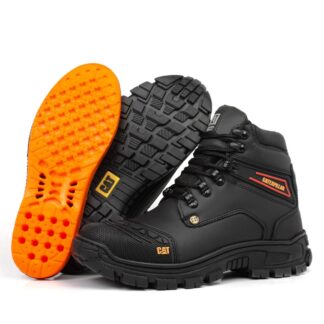 Bota Caterpillar 2190 Preta Impermeável Bico PVC Caterpillar Lançamentos Bota Caterpillar 2190 Preta Impermeável Bico PVC Caterpillar Lançamentos